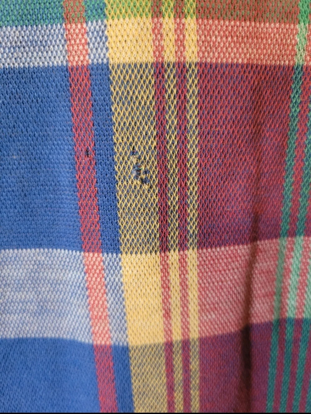 POLO by Ralph Lauren Shirt Medium Madras Multicolor Plaid Y2k Vintage Preppy